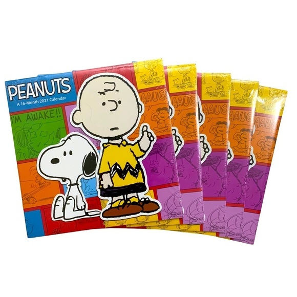 Peanuts Charlie Brown 5 Wall Calendars 65 Usable Pictures Scrapbooking Crafting - Picture 5 of 14